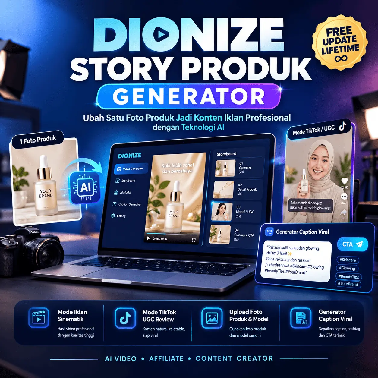 Dionize Story Produk Generator